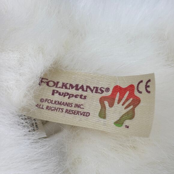 Folkmanis Polar Bear Cub Plush Puppet Full Body 14 Inch Realistic Stuffed Toy - Picture 5 of 10